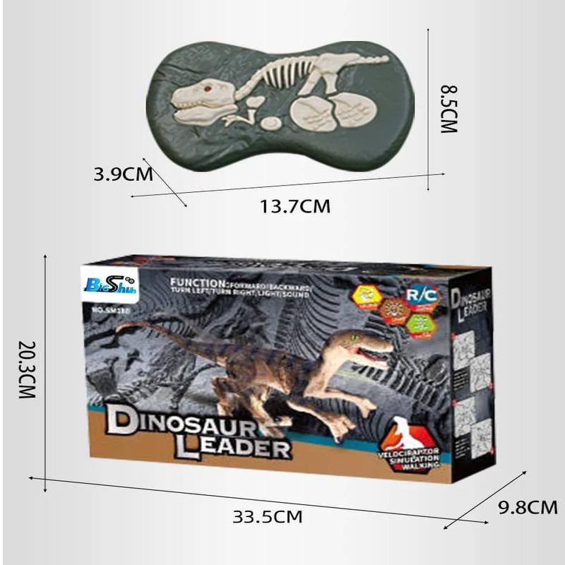 2025 New Large Remote Control Dinosaur Jurassic Park Toy Model Can Walk Realistic Sound Spray Suitable for Boys and Girls Children's Gifts Toy