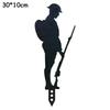 Patriotic Garden Stakes Outdoor 4th of July Metal Soldier Yard Signs Plant Pot Sticks for Outside Patio Lawn Decoration