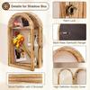 Wooden Picture Frame Shadow Box Rustic Keepsake Display Box Photo Display Case  Living Room