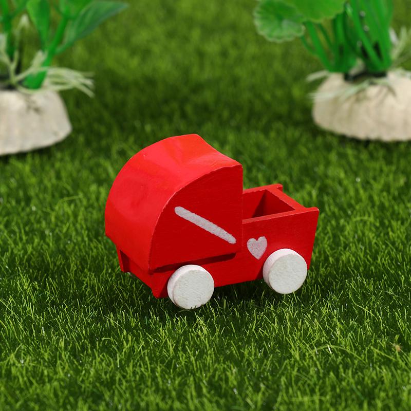 1/12 Dollhouse Mini Simulation Scooter Dollhouse Miniature Plastic Pulling Cart Train Tricycle Doll Furniture Garden Decor