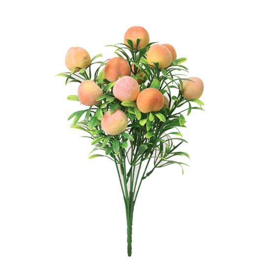 Яркий внешний вид, реалистичные искусственные фрукты, искусственное апельсиновое лимонное дерево с зеленой веткой листьев, домашний декор