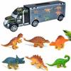 Exciting Dinosaur Truck Carry Case Transporter Dino Figures Playset For Kids Xmas Gift
