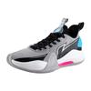 Li Ning Flash 7 Shock Absorption Anti-Slip Wear-Resistant Low-Top Basketball Shoes Men Sneaker Gray Black Blue ABPT013-4