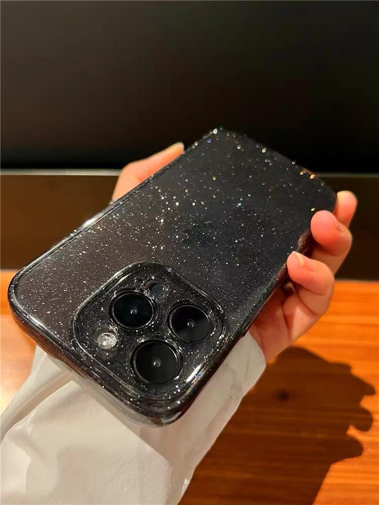 Роскошный блестящий прозрачный чехол для iPhone 14 Pro Max 15 13 12 11 X XR XS 7 8 Plus SE2022 MiNi противоударный прозрачный мягкий чехол