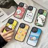 Cute Joke Bear Leather Phone Case For IPhone 16 16e 15 14 13 12 11 Pro Max Plus Mini Cover