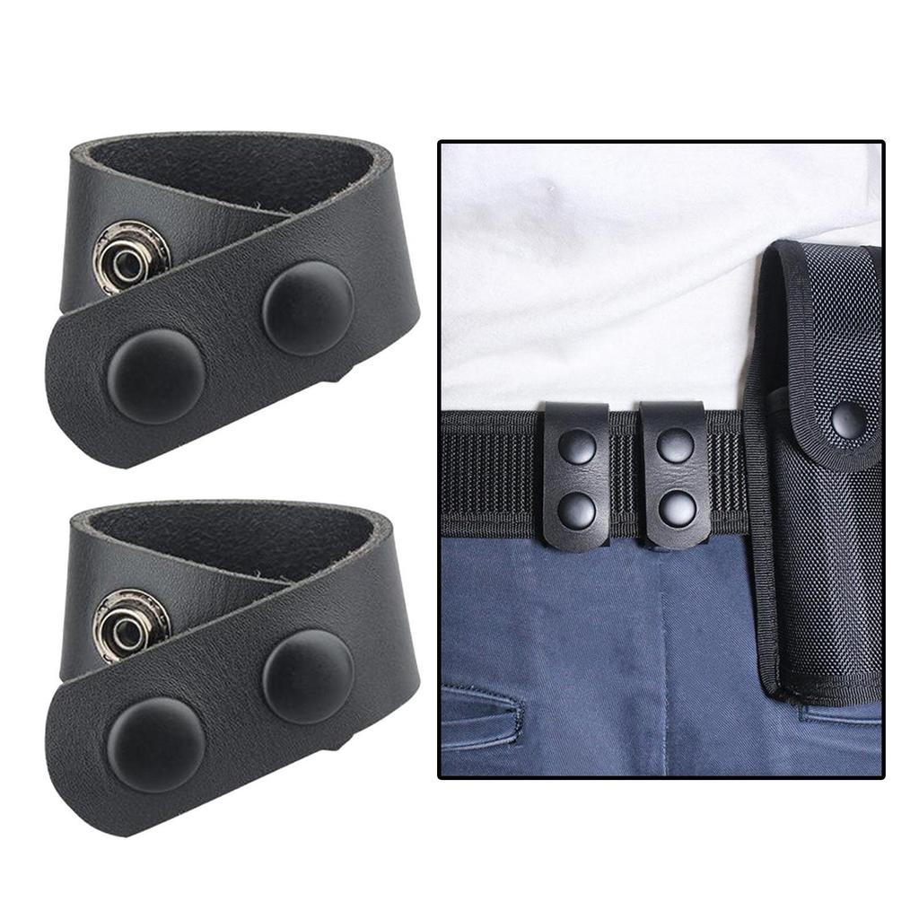 Reliable Leather Duty Belt Keeper Stop Slipping and Secure Webbing Hold
