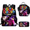 Kids Cartoon Backpack Set Elementary School Students With Lunch Bag Pencil Case - Lightweight Ergonomic Oxford Fabric