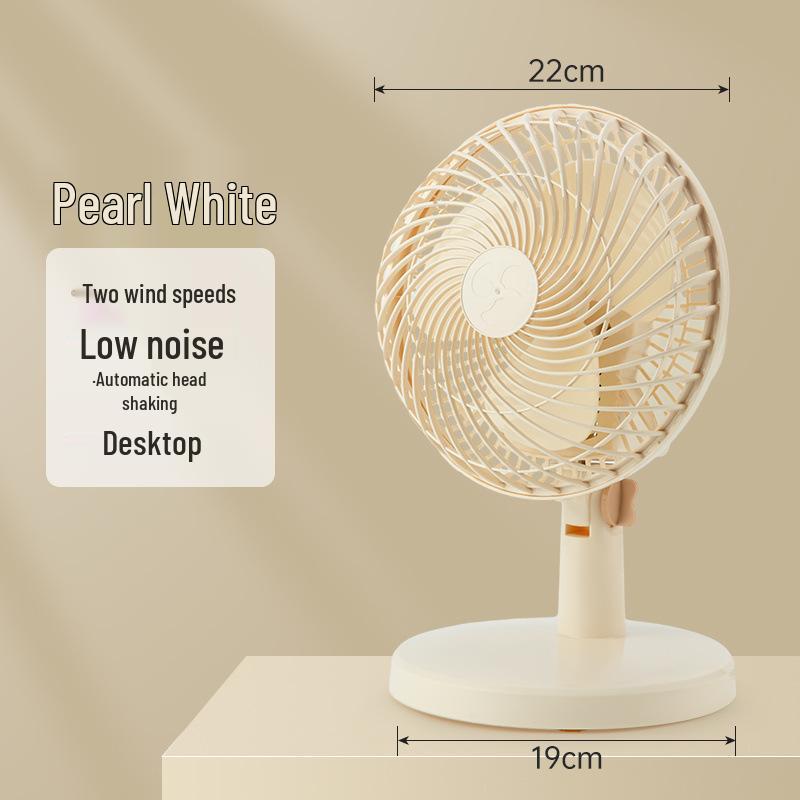 Mini Clip-On Oscillating Fan for Student Dorms & Desks