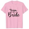 Women Team Bride Tshirt Arrow Love Heart Tops Bridal Wedding EngageUnisext Tshirt Friends Bachelorette Hen Party Tees EVJF T Shirt