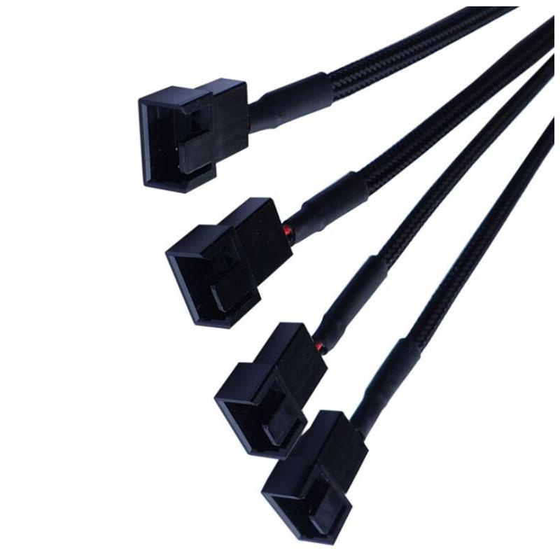 PWM Splitter 1/2/3pin 4pin Adapter Cable CPU Fan Splitter PC Extension Power Cable 1 To 1/2/3/4 Ways Cord
