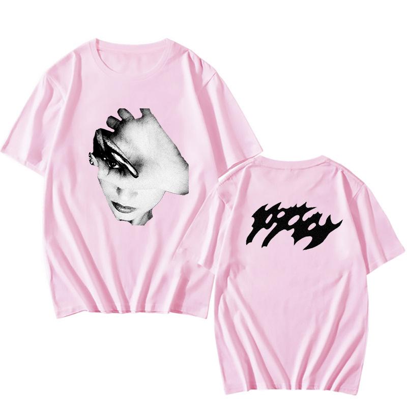 Альбом Poppy Ретро Новая Коллекция Футболка с коротким рукавом Летние Женские Футболки Повседневные Чистый Хлопок Унисекс Футболки для Фанатов Унисекс Одежда