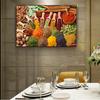 Kitchen Theme Wall Art Posters And Prints Herbs and Spices On the Table Canvas Paintings On the Wall Art Pictures Home Cuadro