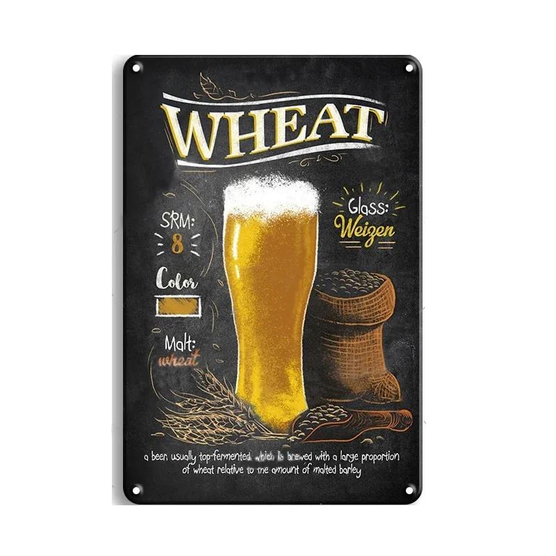 Винтажные приветствия, пиво, коктейль, жестяные вывески, декор, плакат, металлические вывески, настенная жестяная тарелка, живопись, человек, пещера, бар, кафе, художественные таблички, украшение