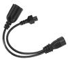 IEC320 C14 To C5 and Nema 5‑20R Power Cord IEC320 C14 Male To C5 and Nema 5‑20R Female Y Spliter