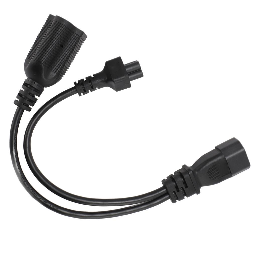 IEC320 C14 To C5 and Nema 5‑20R Power Cord IEC320 C14 Male To C5 and Nema 5‑20R Female Y Spliter