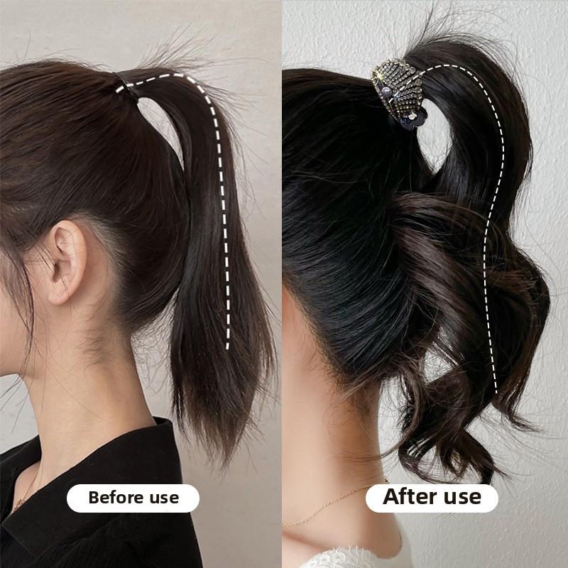 1 шт. Элегантная хрустальная заколка-акула для женщин - Блестящий дизайн со стразами, Прочный сплав для густых длинных волос, хвоста