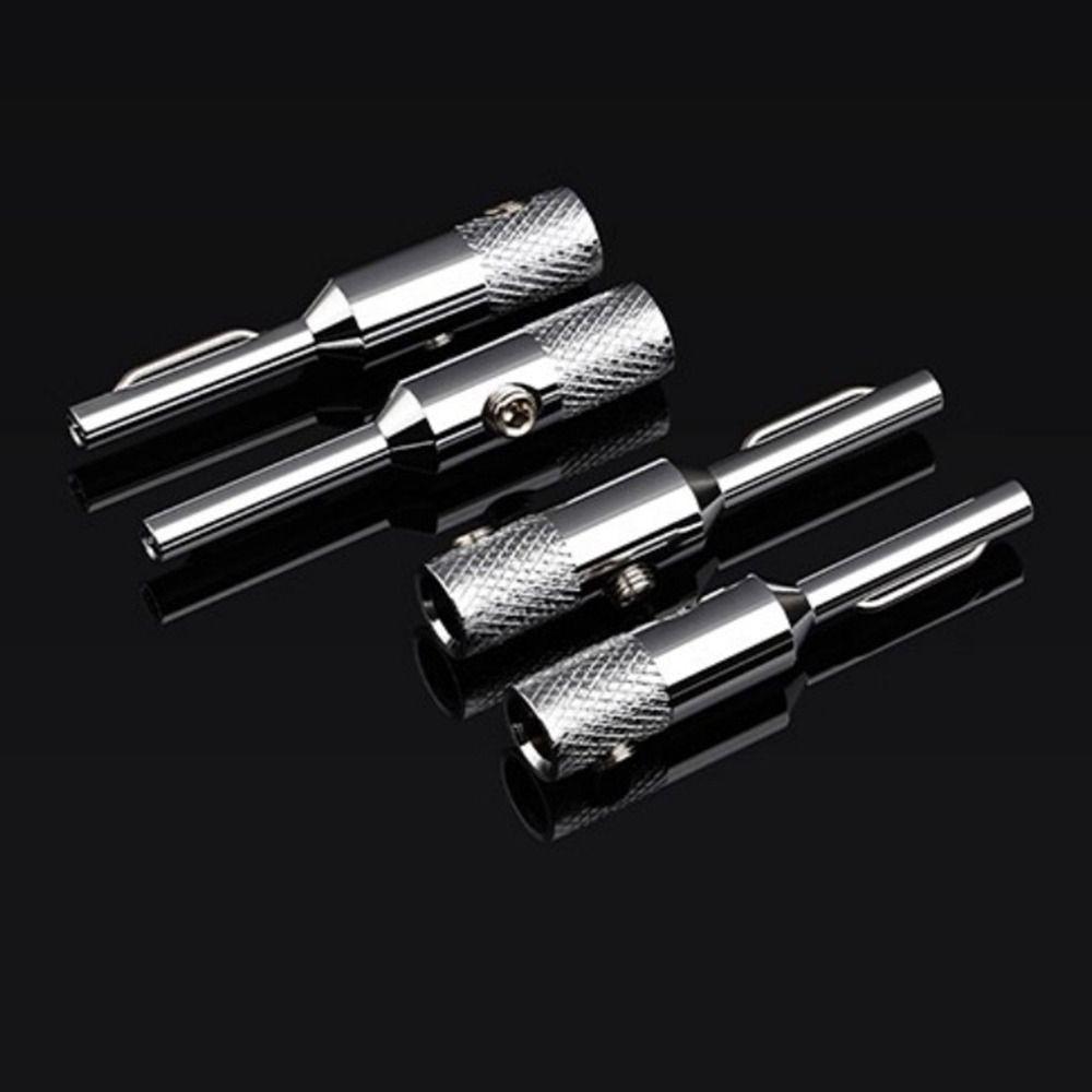 1Pcs Rhodium Plated Audio Speaker Banana Connector Solder Free Banana Adapter Audio Video System