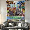 Zootopia Colorful Adventure Tapestry Fashion Print Background Cloth Atmospheric Background Cloth Background Cloth Wall Covering Decoration