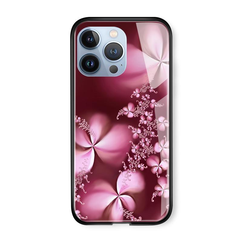 Чехол для телефона из закаленного стекла для iPhone 11 12 13 14 15 16 17 Redmi 10 12 14C Note10 Note14 Xiaomi 11Lite PocoC75 Мягкий край Ударопрочный Гладкий чехол