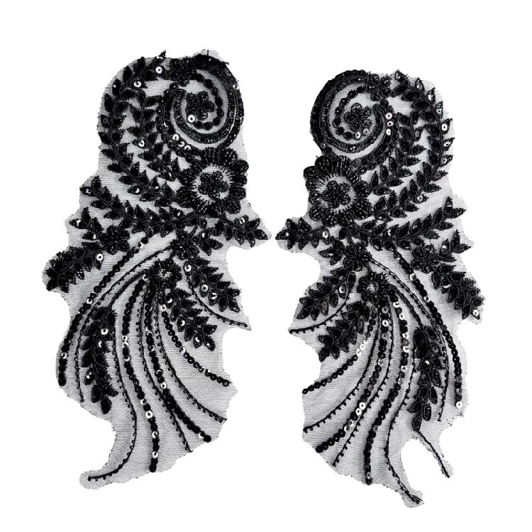 2 шт. Бахрома Бисер Пайетки Нашивки Роскошные Декоративные Аксессуары для Креативных Любителей Моды