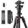 Concept Tripod SLR Camera Tripod Compact Ultra Light 4 Tiers 160cm 360 Degree Rotation Screw Quick Release Macro Photography 22mm Pipe Diameter 8Kg