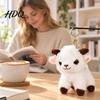 Cute Animal Key Clip Plush Sheep Keychain Soft Stuffed Bag Charm with Metal Ring New Year Gift for Kids Backpacks and Keys Cartoon Lamb Pendant