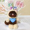 Cartoon Douding Cat Doll Figures Soft Cat Doll Pendant Cat Plush Doll Keychain  Christmas Gift