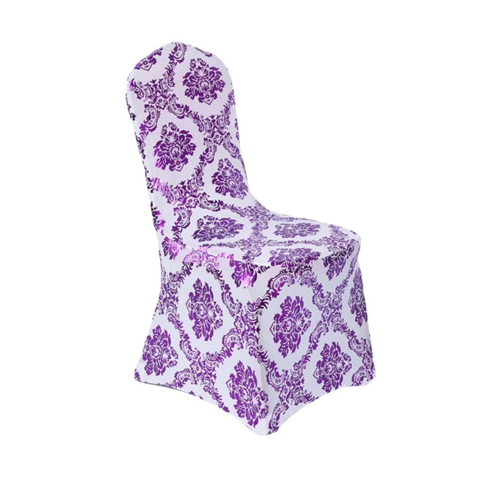 Dust-proof Bronzing Elastic Chair Cover Full Cover Wedding Chair Cover Restaurant