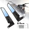 RACEAST Street Bike Mirror Adjustable Rotating Stealth Wing Motorcycle Mirror Suitable for Z900 Z650 Z1000 1290 Super Duke R Evo 390 790 Duke MT07