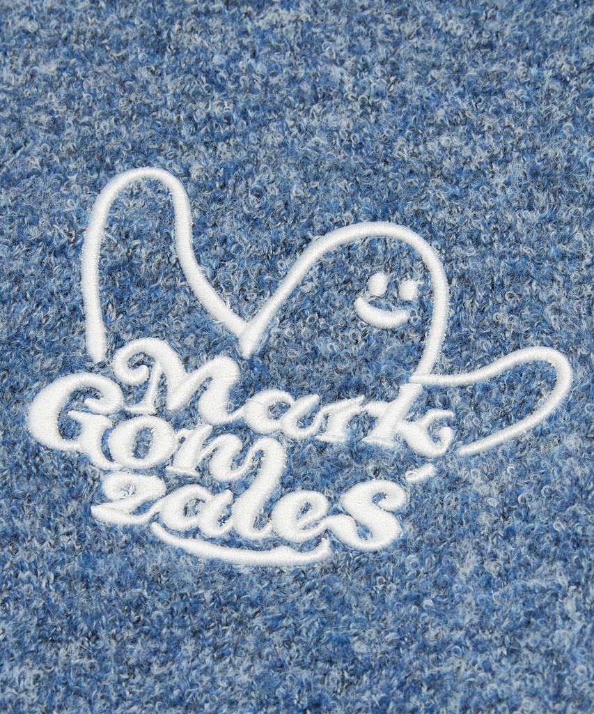 MARK GONZALES New Angel Boucle Knit - Blue
