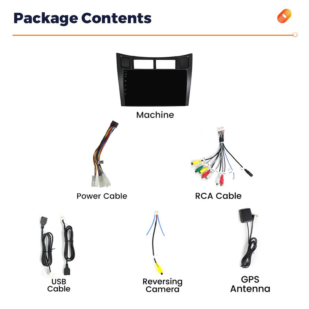 Android 13 автомобильный радиоприемник мультимедиа видеоплеер для Toyota Yaris 2005-2012 WIFI GPS навигация Carplay авто стерео 2Din головное устройство