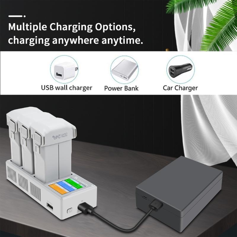 Portable Rapid Charging Hub Chargers for 3 O/ 3 Flight Light Weight Battery Chargers Box USB Port Chargers