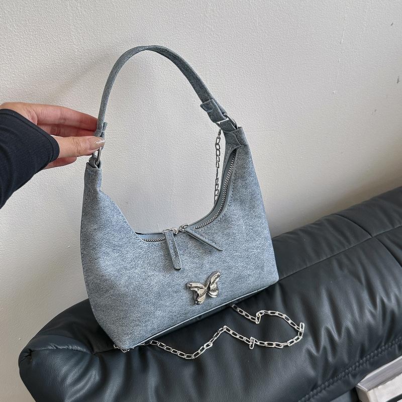 Модная сумка-тоут 2025 Весна Новая Универсальная ins На одно плечо Подмышечная Сумка-пельмень Женская