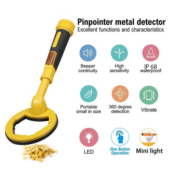 Многофункциональный ручной подводный металлоискатель IP68 водонепроницаемый портативный импульсный пинпоинтер индукционный металлоискатель