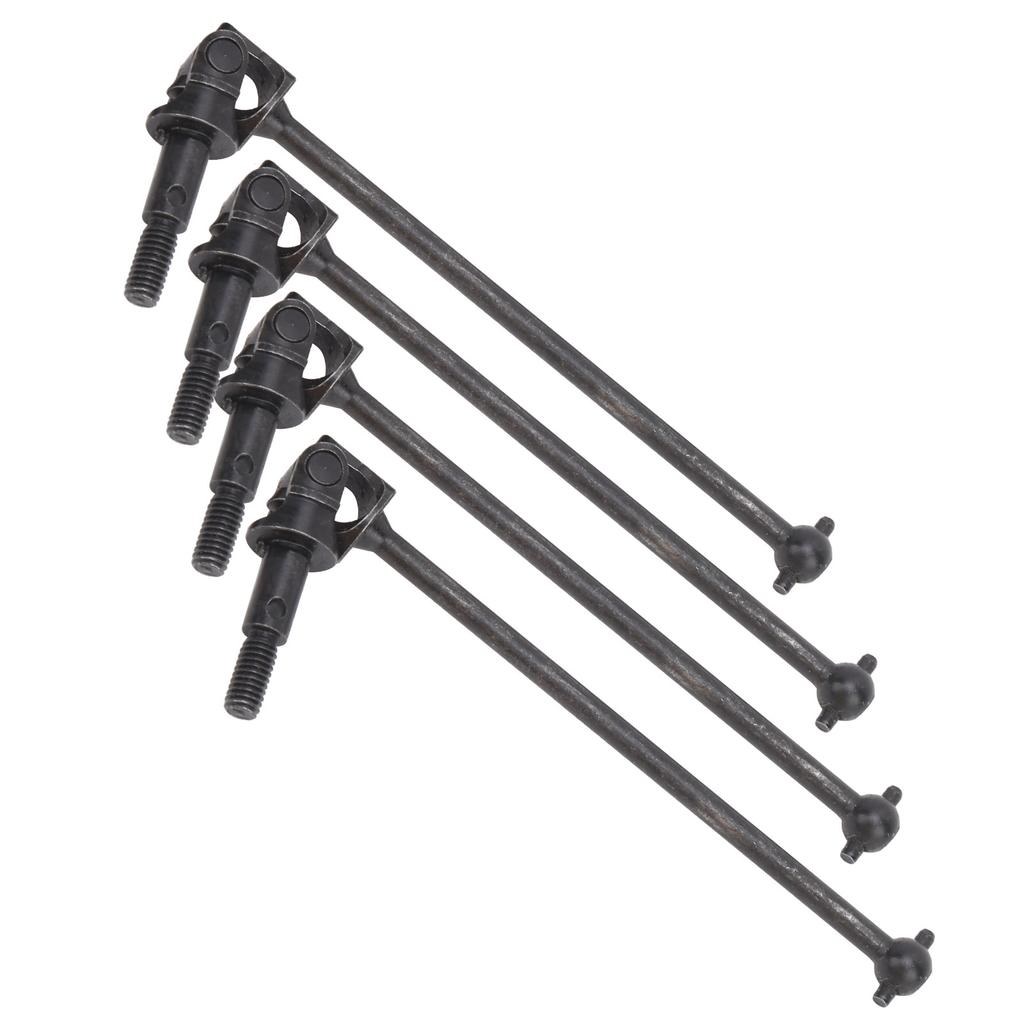 4 шт. Универсальный приводной вал Стальной маятниковый вал Аксессуар для радиоуправляемой машины Подходит для HSP 94111 110 Радиоуправляемая машинаСеребристый