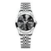 POEDAGAR Роскошные женские наручные часы Светящиеся Водонепроницаемые с датой и днем недели Женские плательные часы Стальной корпус Кварцевые часы+Коробка