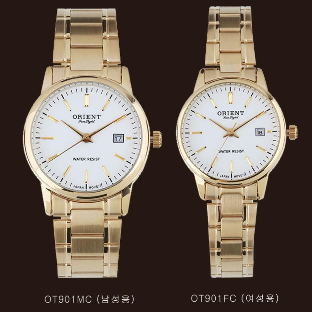 Orient Классические металлические модные часы Orient для мужчин / женщин OT901MC / OT901FC
