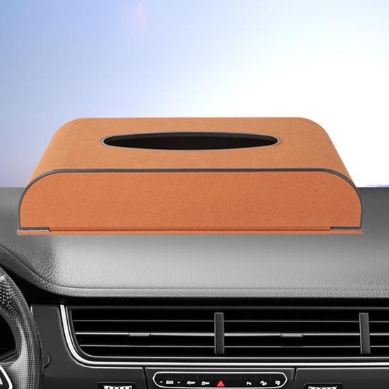 Коробка для салфеток для автомобиля, гладкая поверхность, компактный размер, универсальный интерьерный подголовник для автокресла, чехол для салфеток, автоаксессуары