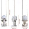 Skull Car Mirror Hanging Ornament with Christmas Hat Goth Auto Accessories for Men Women Swinging Skeleton Pendants Horror Things Spooky Charms Decor