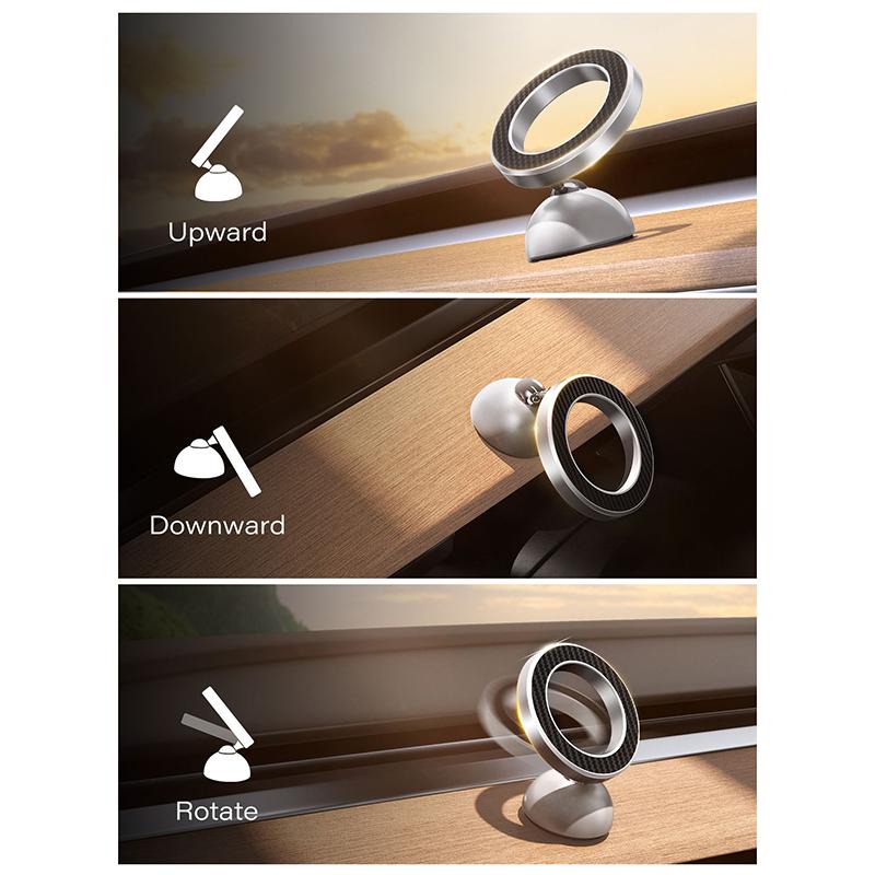 Magnetic Car Mount Metal Magnetic Phone Holder For Car Upgraded 3M Adhesive Dashboard Car Holder Mount For Iphone 15 14