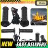 Быстрый нагрев Мотоциклетные ручки с подогревом Электрический подогрев Ручки Регулировка температуры Зимний Мотоциклетный подогрев Рукоятки руля