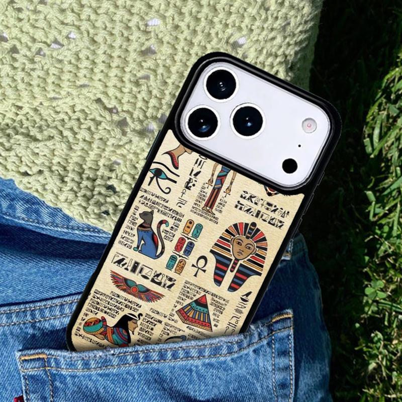 Egypt Nefertiti Anubis Ankh soft phone case cover Compatible with for IPhone 17air 16e 15 14 13 12 11Pro Max 17 Air