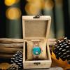Wood Wrist Watch For Women Simulated Diamond Dial Wooden Clock Wife Girlfriend Fashion Anniversary Giftsfor Ladies
