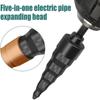 Air Conditioner Copper Pipe Expander Swaging Drill Bit Set Swage Tube Expander