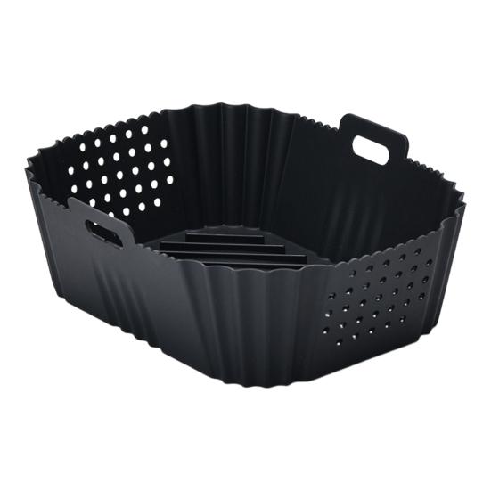 Silicone Air Fryer Liners for Ninja SL400UK Non-Stick Baking Tray Reusable Air Fryer Basket Kitchen Cooking Accessory