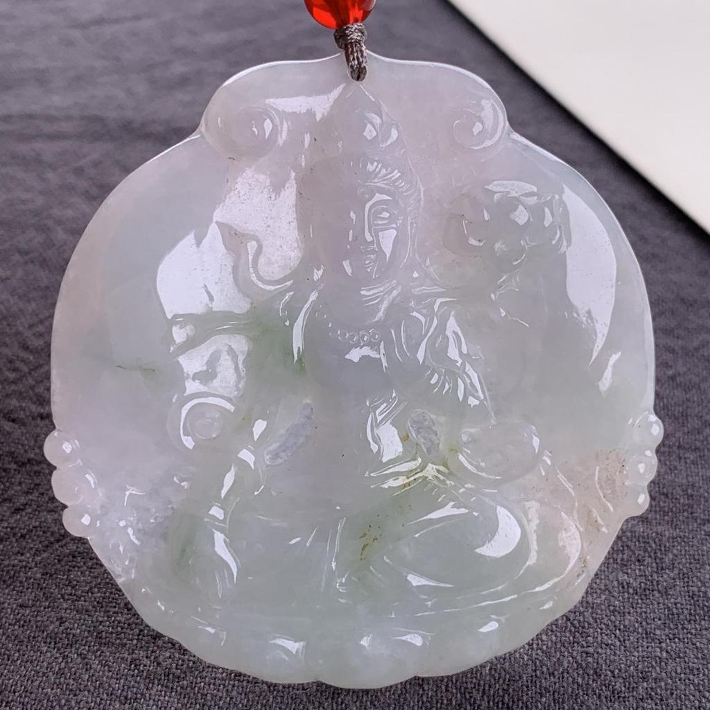Burma A-Grade Natural Jade Leaf Pi Xiu Pendant