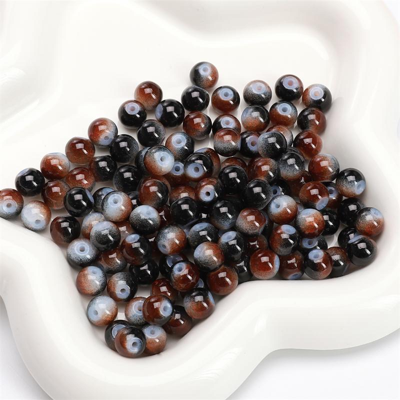 8/10 мм 20-30 шт./пакет Стеклянные бусины DIY Браслет Ожерелье Серьги Ювелирные изделия Аксессуары