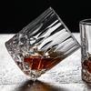 230ml Glass Drinkware Whiskey Wine Cup Spirit Cups Embossed Water Bottle Transparent Crystal Glasses Drinking Bar Home Beer Cups