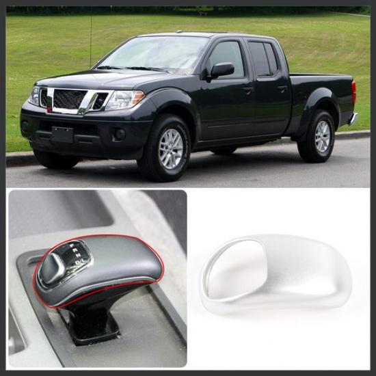 ABS Silver Interior Gear Shift Head Decor Cover Trim for Nissan Frontier 14