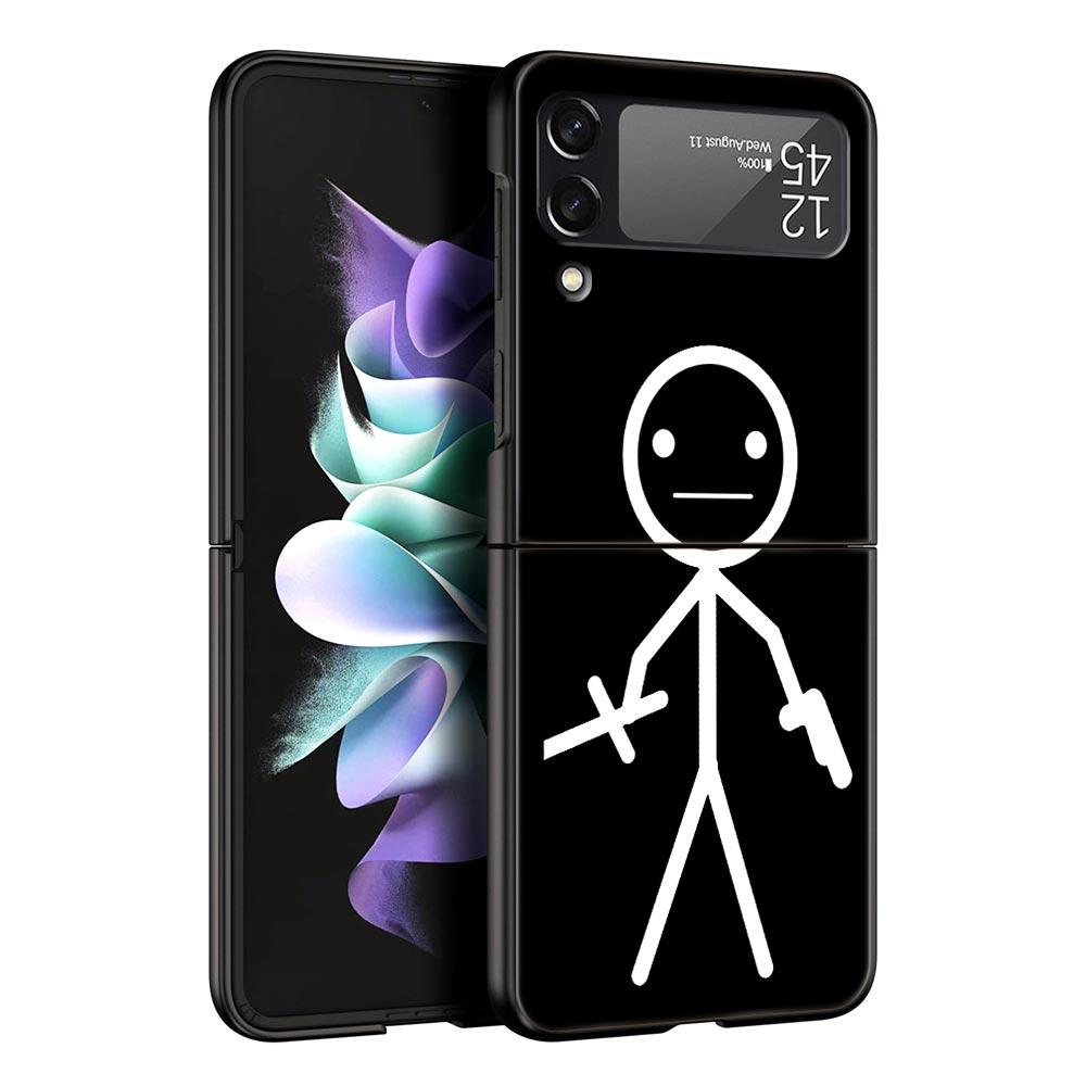Забавный милый мультяшный чехол для телефона Matchman для Samsung Galaxy Z Flip 3 4 5, чехол для Samsung Z Flip3 Flip4, жесткий чехол-бампер из ПК